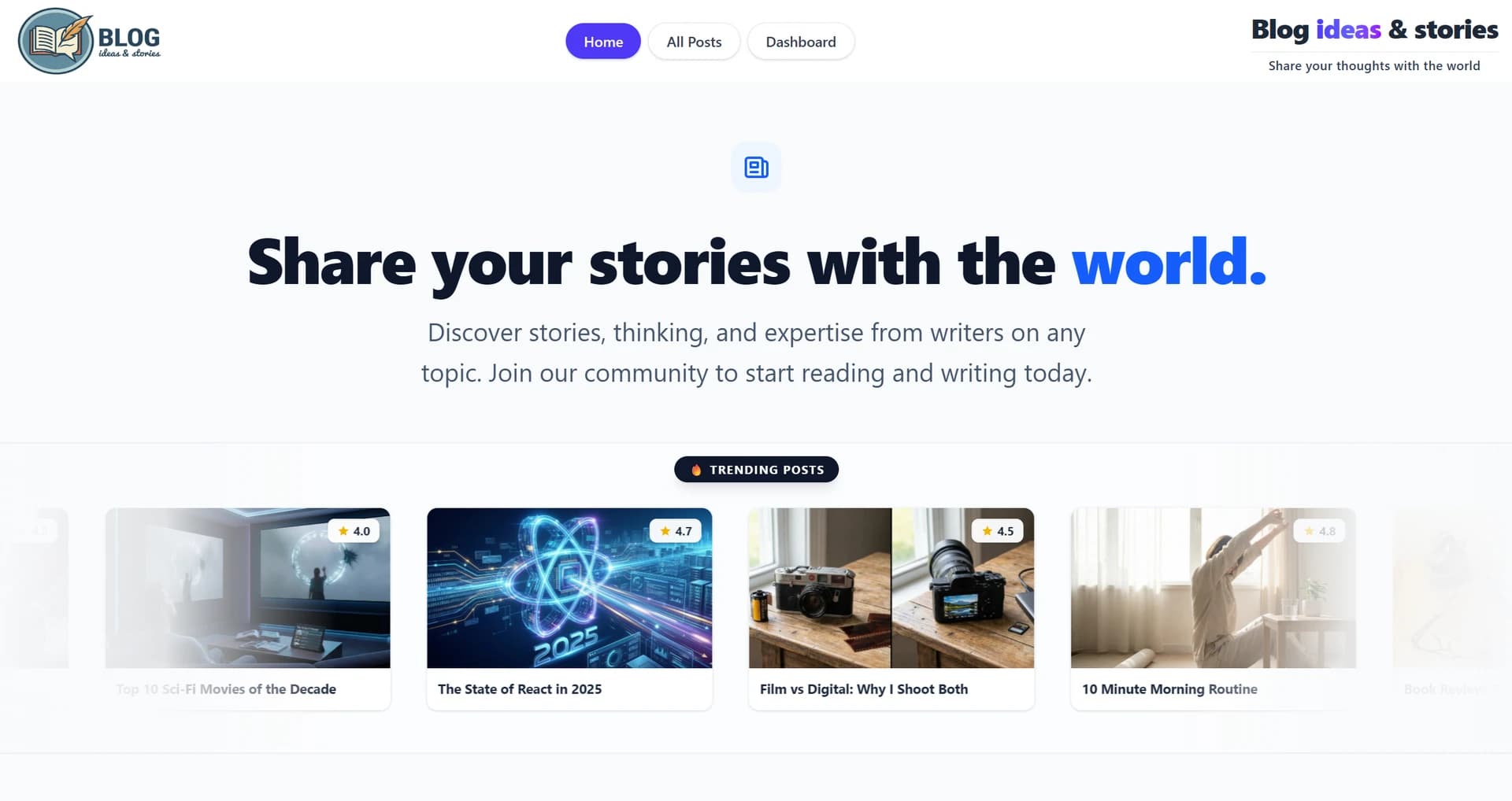 BLOG IDEAS & STORIES